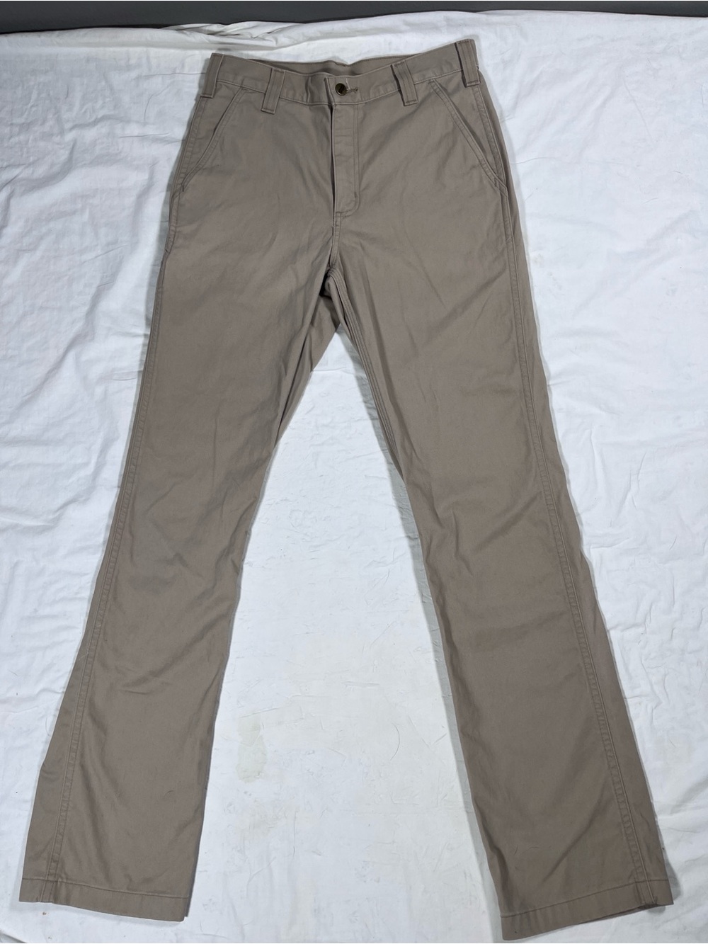 Carhartt Men's Khaki Pants 30x34 Straight Leg Chino